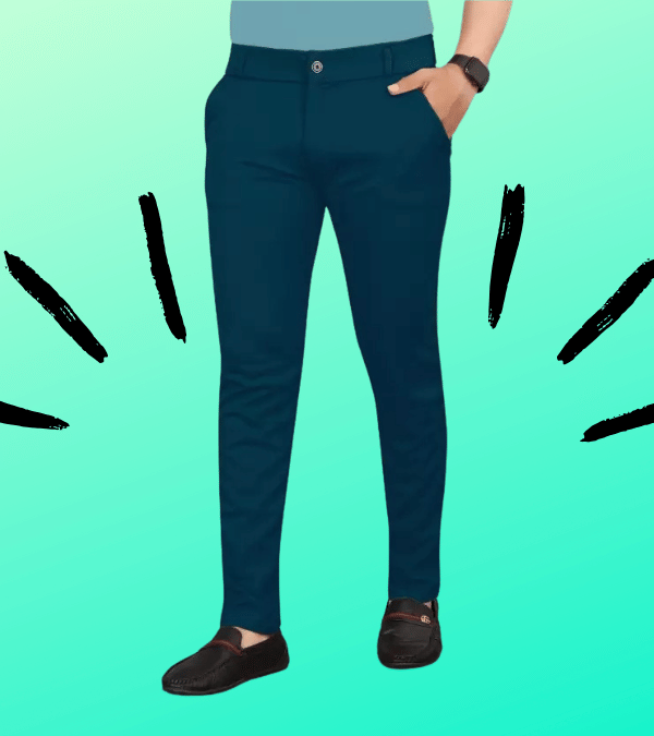     			ikigai Slim Pleated Men's Chinos - Teal ( Pack of 1 )