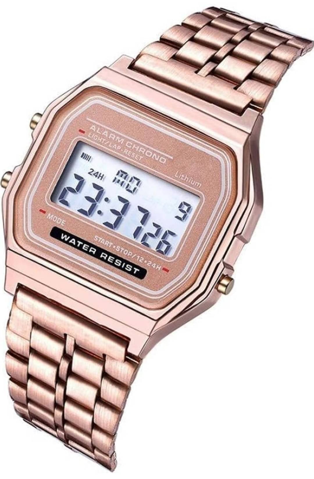     			kriss collection Rose Gold Stainless Steel Digital Men's Watch