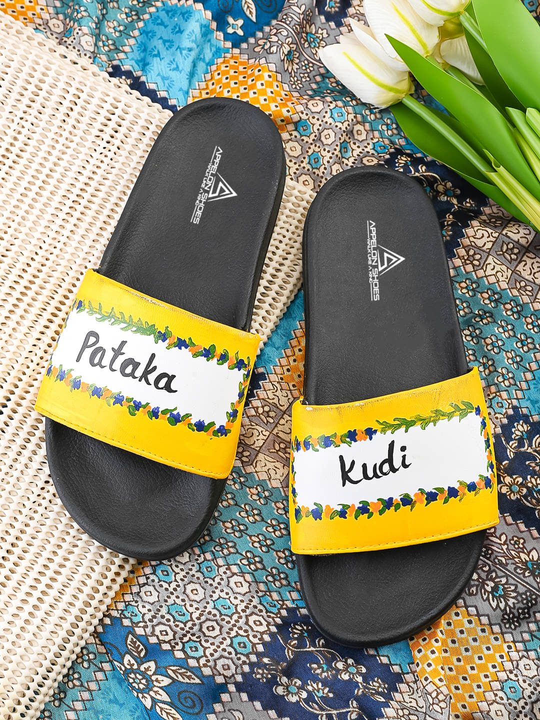     			APPELON Mustard Women's Slide