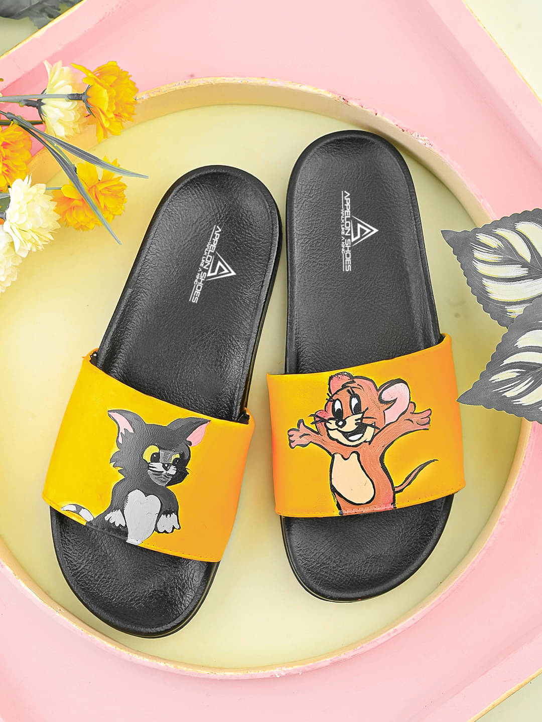     			APPELON Mustard Women's Slide