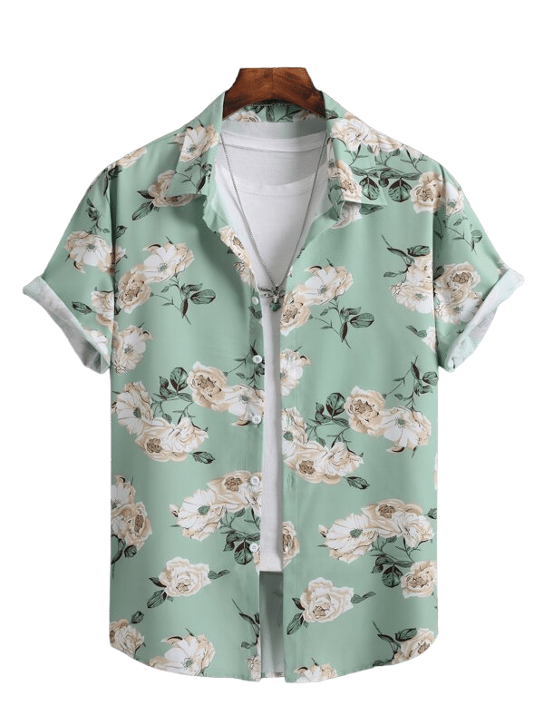 AYARTH Rayon Regular Fit Printed Half Sleeves Men's Casual Shirt - Green ( Pack of 1 ) AYARTH Rayon Regular Fit Printed Half Sleeves Men's Casual Shirt - Green ( Pack of 1 )