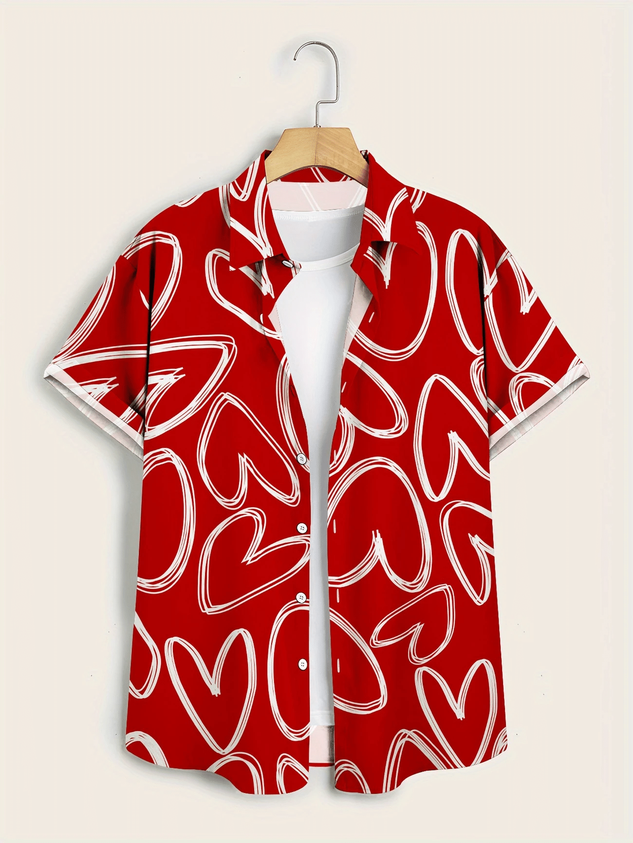 AYARTH Rayon Regular Fit Printed Half Sleeves Men's Casual Shirt - Red ( Pack of 1 ) AYARTH Rayon Regular Fit Printed Half Sleeves Men's Casual Shirt - Red ( Pack of 1 )