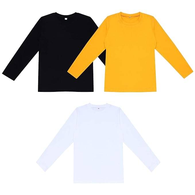     			Diaz Pack of 3 Boys & Girls Cotton T-Shirt ( Multicolor )