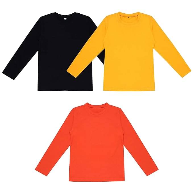     			Diaz Pack of 3 Boys & Girls Cotton T-Shirt ( Multicolor )