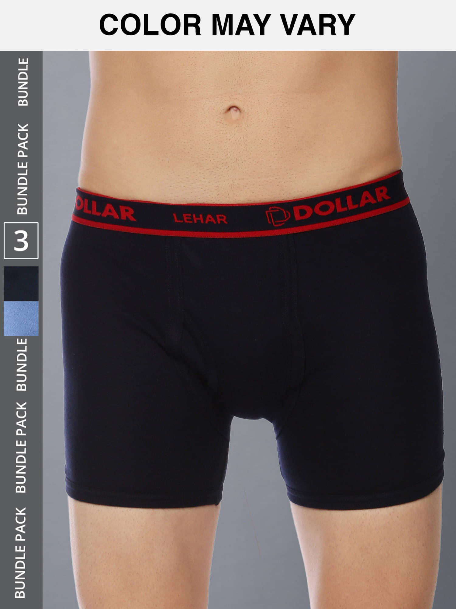 Dollar Lehar Mens Combed Cotton Trunk - Pack of 3 - (Colour May Vary) Dollar Lehar Mens Combed Cotton Trunk - Pack of 3 - (Colour May Vary)