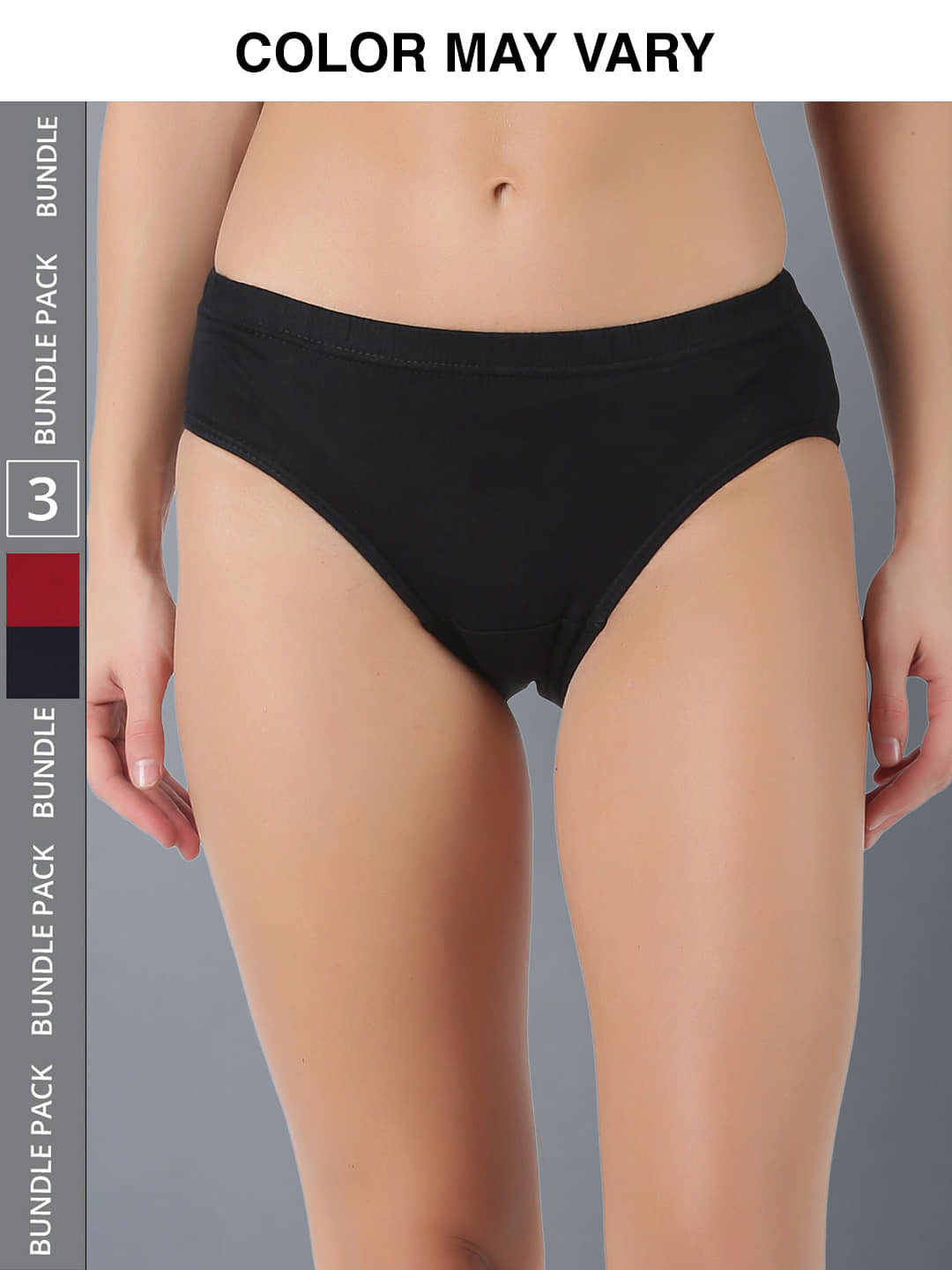Dollar Lehar Super Combed Cotton Women's Solid Hipster Panty - Pack of 3 - (Colour May Vary)