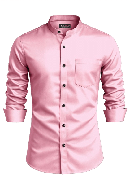    			MAN'S SUITUP Satin Regular Fit Full Sleeves Men's Formal Shirt - Pink ( Pack of 1 )