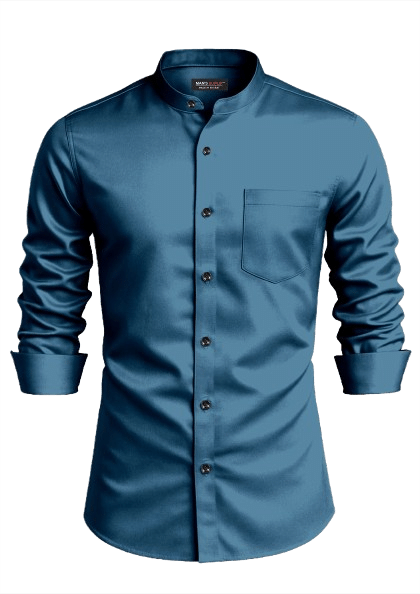     			MAN'S SUITUP Satin Regular Fit Full Sleeves Men's Formal Shirt - Teal ( Pack of 1 )