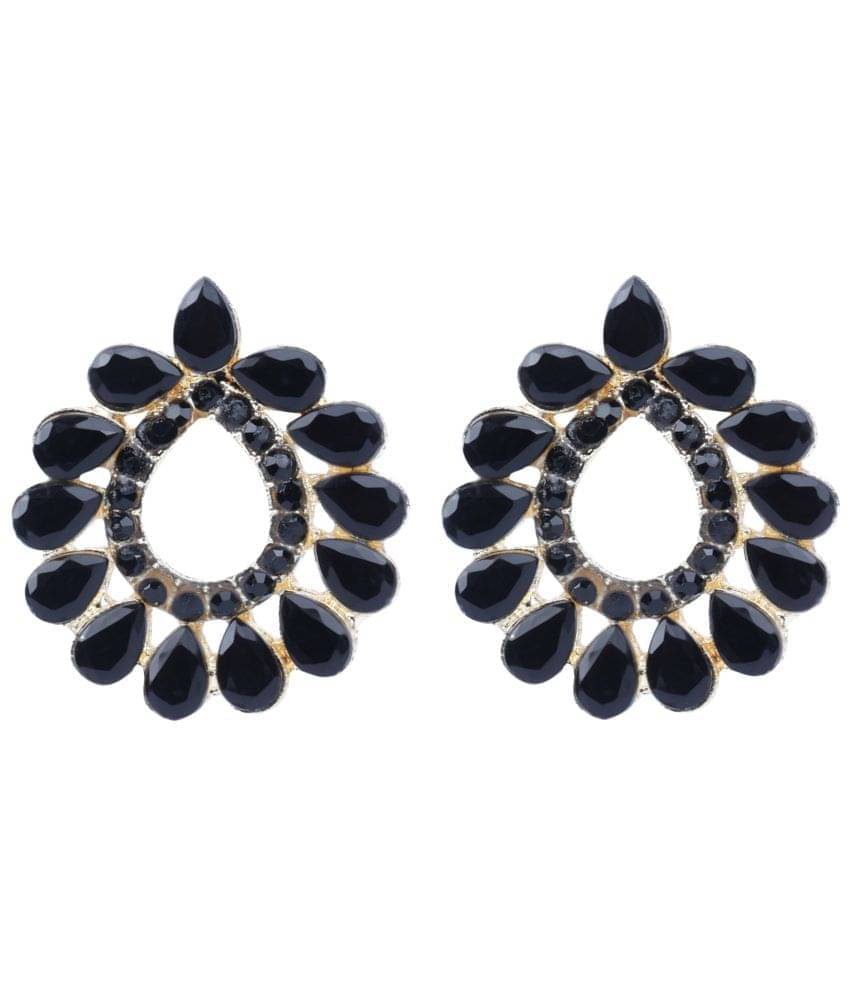     			Opus Gems Black Stud Earrings ( Pack of 1 )