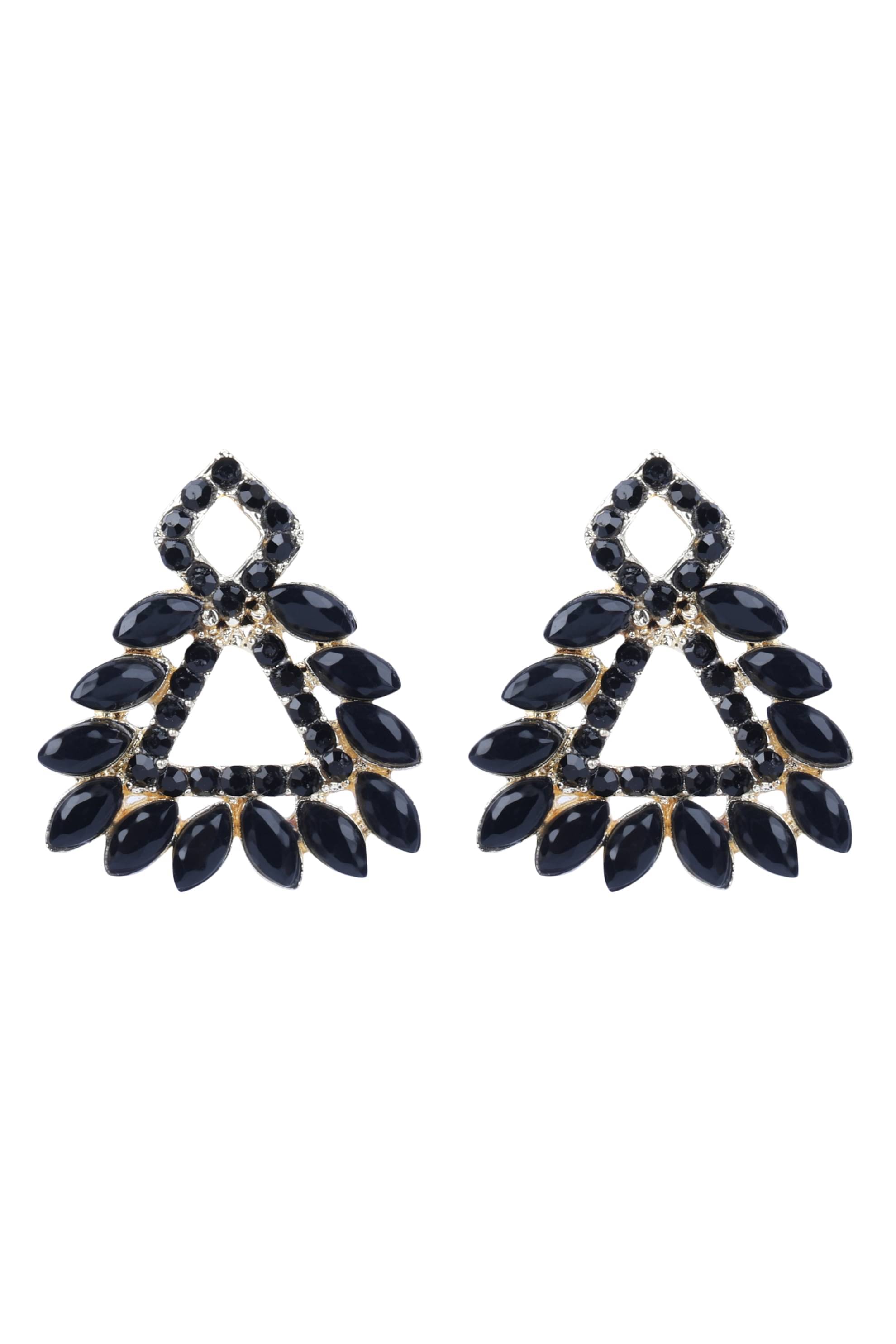     			Opus Gems Black Stud Earrings ( Pack of 1 )