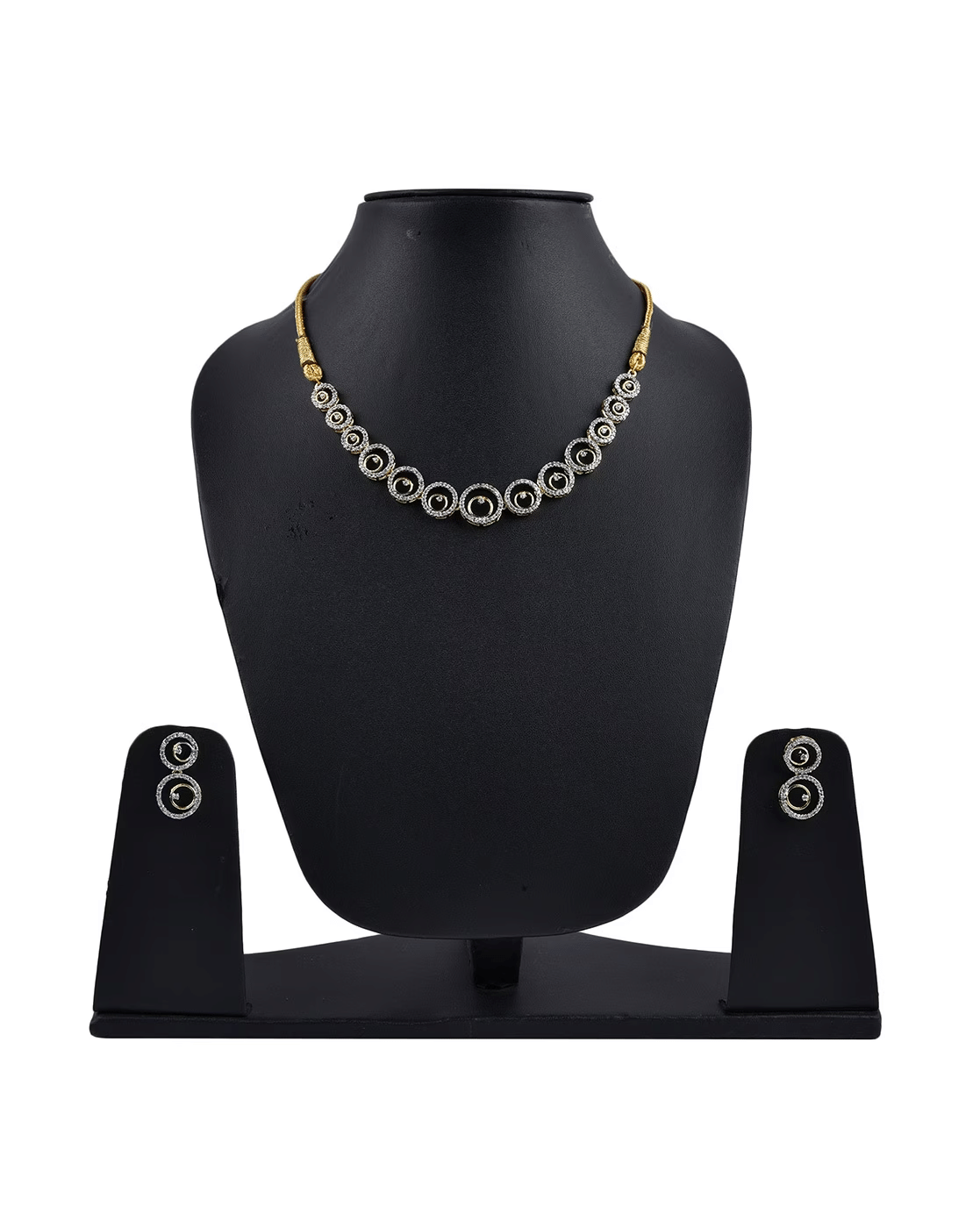     			Opus Gems Gold Alloy Necklace Set ( Pack of 1 )