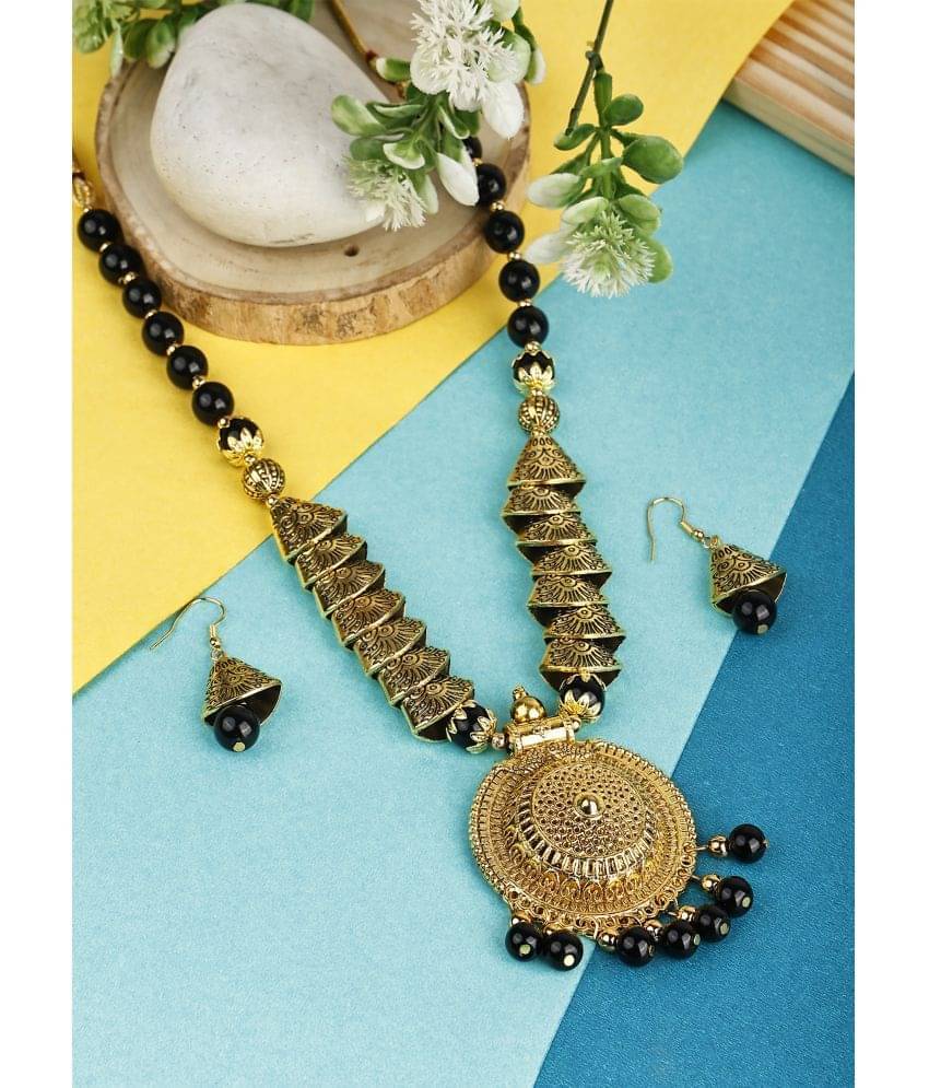     			Opus Gems Green Alloy Necklace Set ( Pack of 1 )
