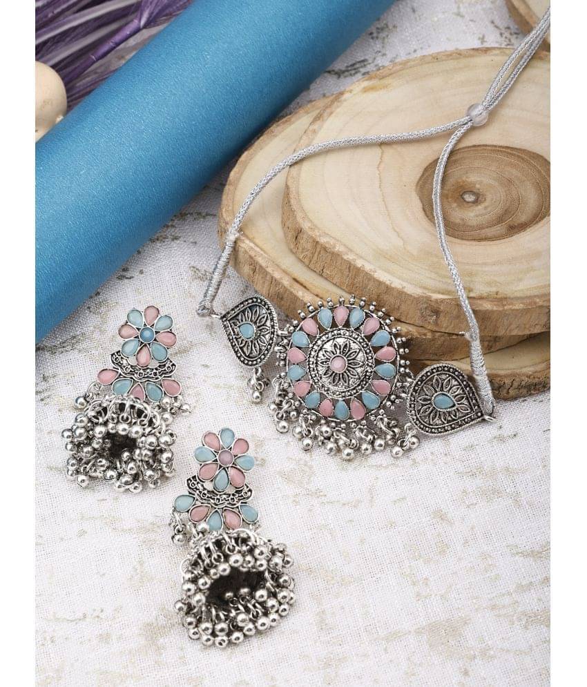     			Opus Gems Multicolor Alloy Necklace Set ( Pack of 1 )