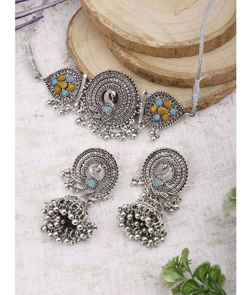     			Opus Gems Multicolor Alloy Necklace Set ( Pack of 1 )