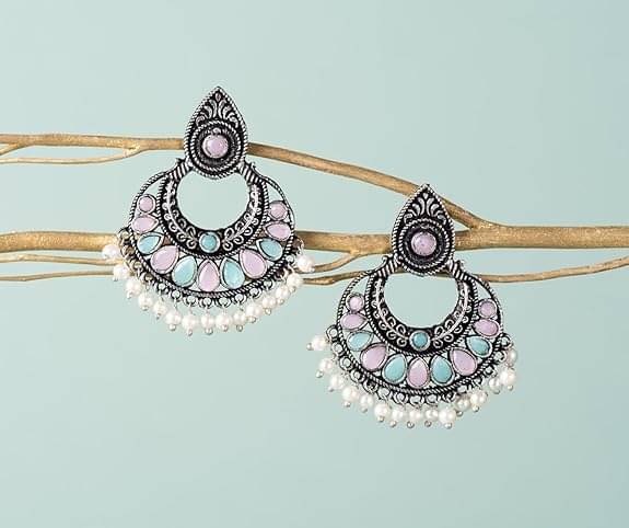     			Opus Gems Multicolor Stud Earrings ( Pack of 1 )