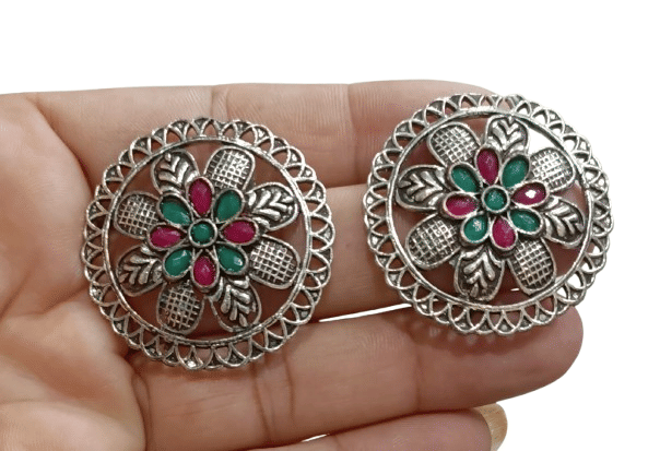     			Opus Gems Multicolor Stud Earrings ( Pack of 1 )