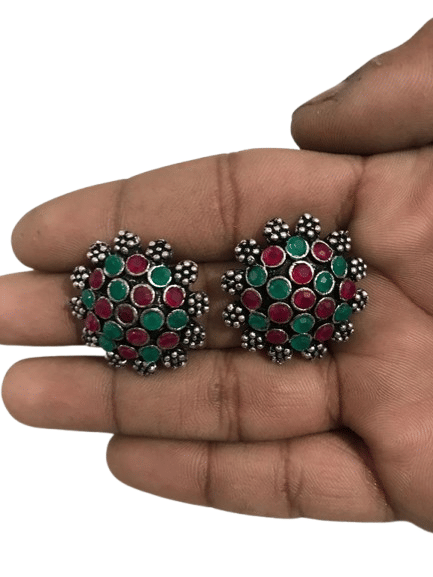     			Opus Gems Multicolor Stud Earrings ( Pack of 1 )