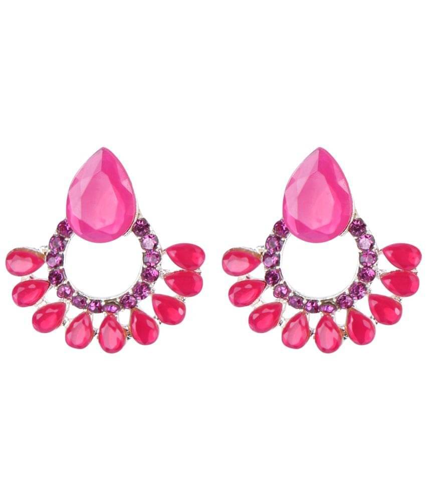     			Opus Gems Red Stud Earrings ( Pack of 1 )