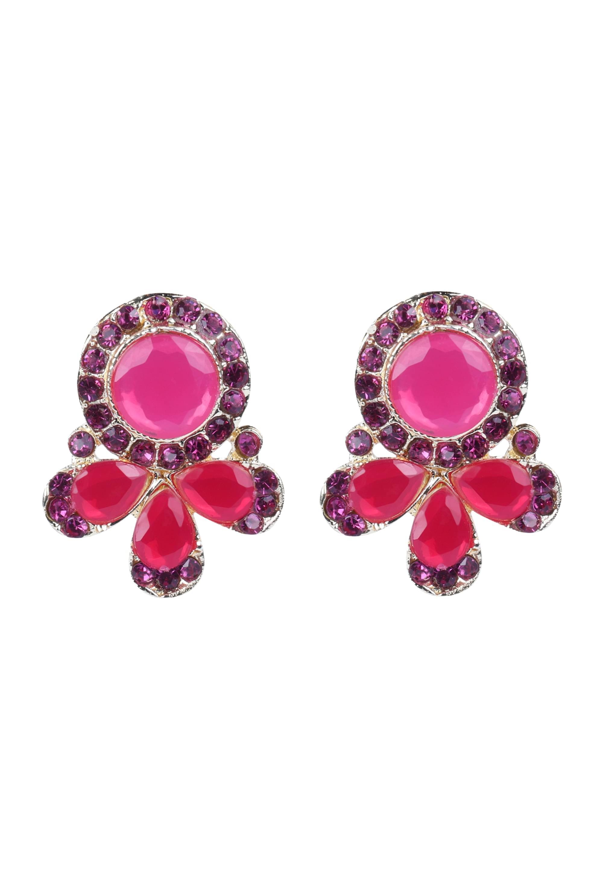     			Opus Gems Red Stud Earrings ( Pack of 1 )