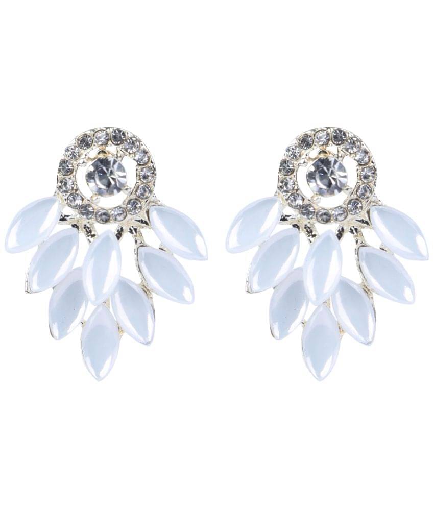     			Opus Gems White Stud Earrings ( Pack of 1 )