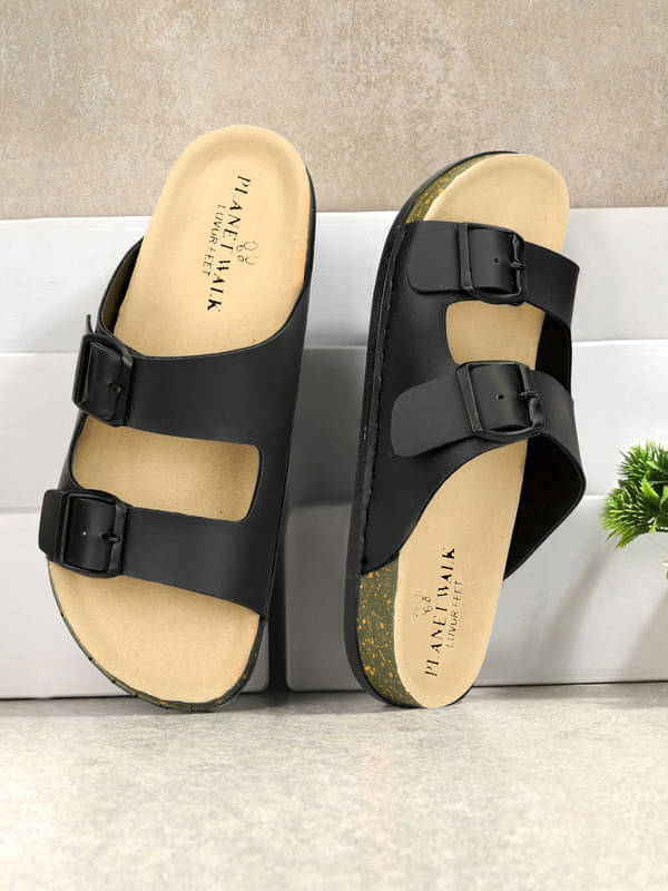     			PLANET WALK - Black Men's Sandals