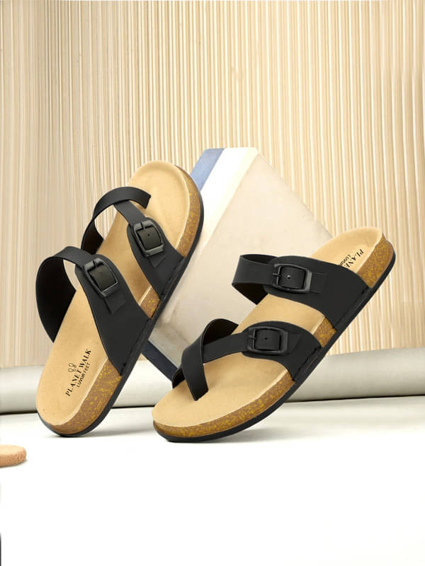 PLANET WALK - Black Men's Sandals PLANET WALK - Black Men's Sandals