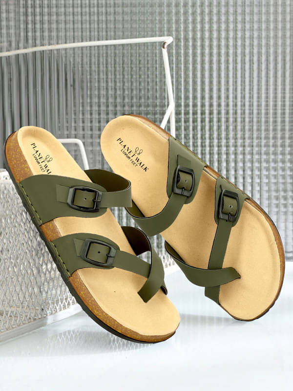 PLANET WALK - Olive Men's Sandals PLANET WALK - Olive Men's Sandals
