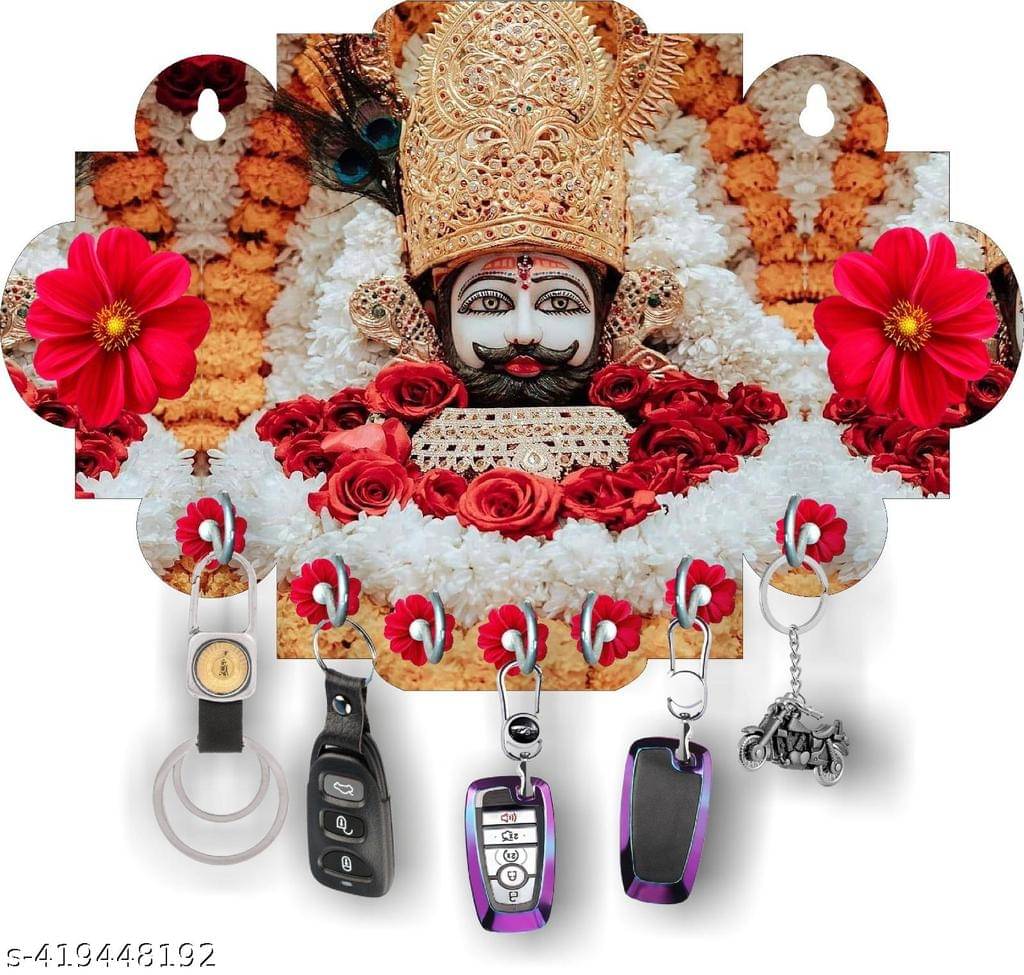     			SSArt Multicolour Wood Key Holder - Pack of 1