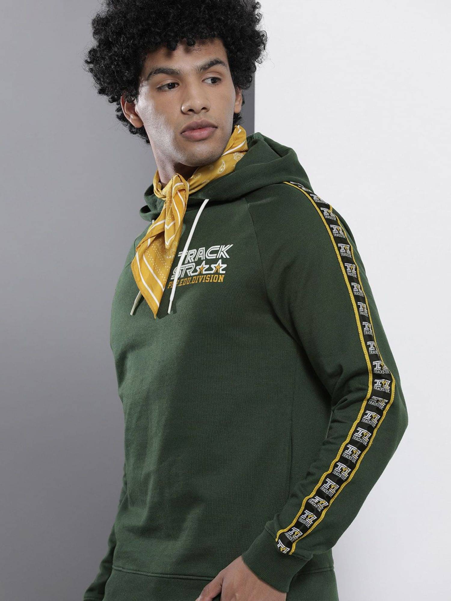     			The Indian Garage Co. Cotton Blend Round Neck Men's Sweatshirt - Olive ( Pack of 1 )