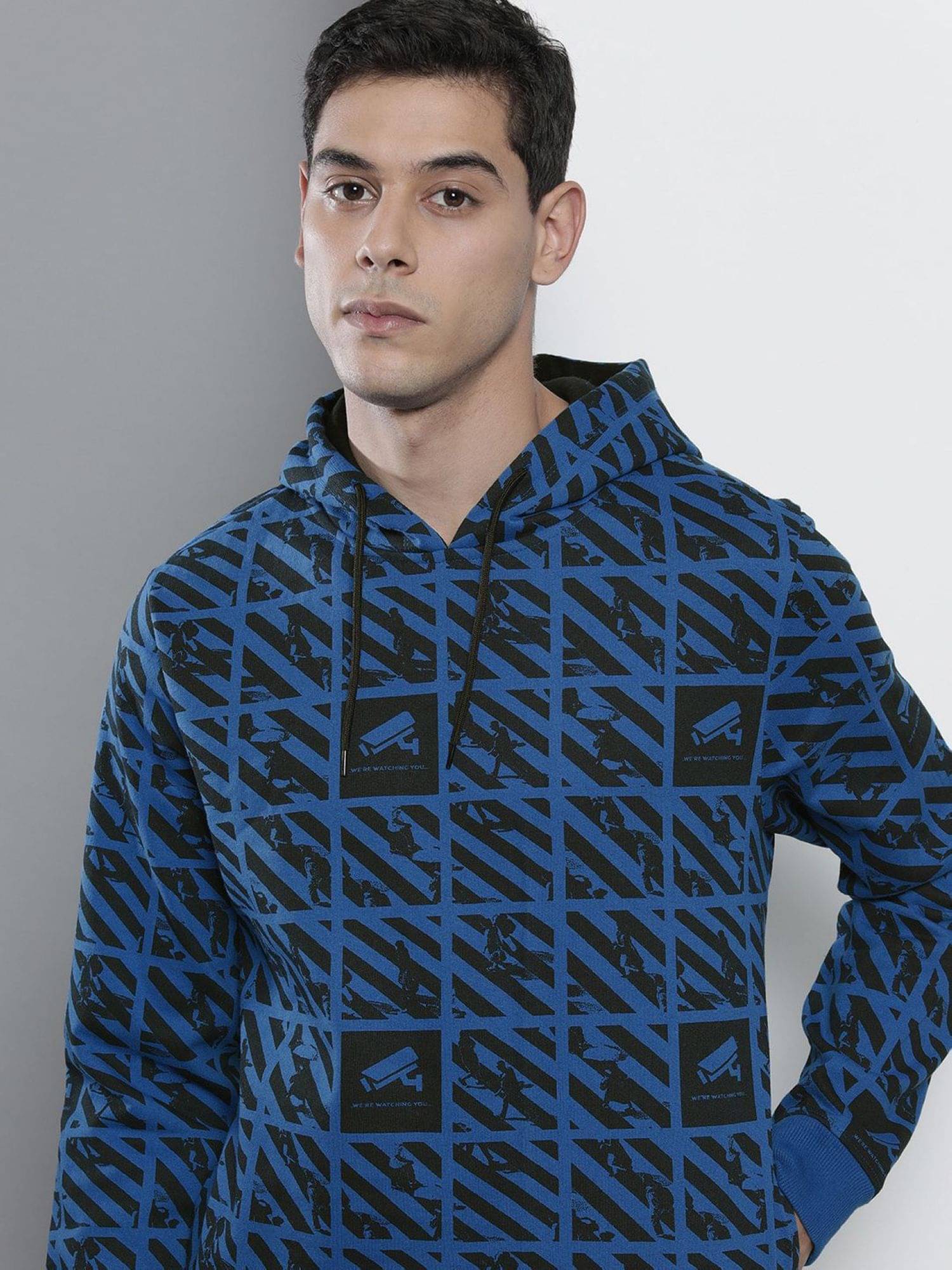     			The Indian Garage Co. Cotton Blend Round Neck Men's Sweatshirt - Blue ( Pack of 1 )