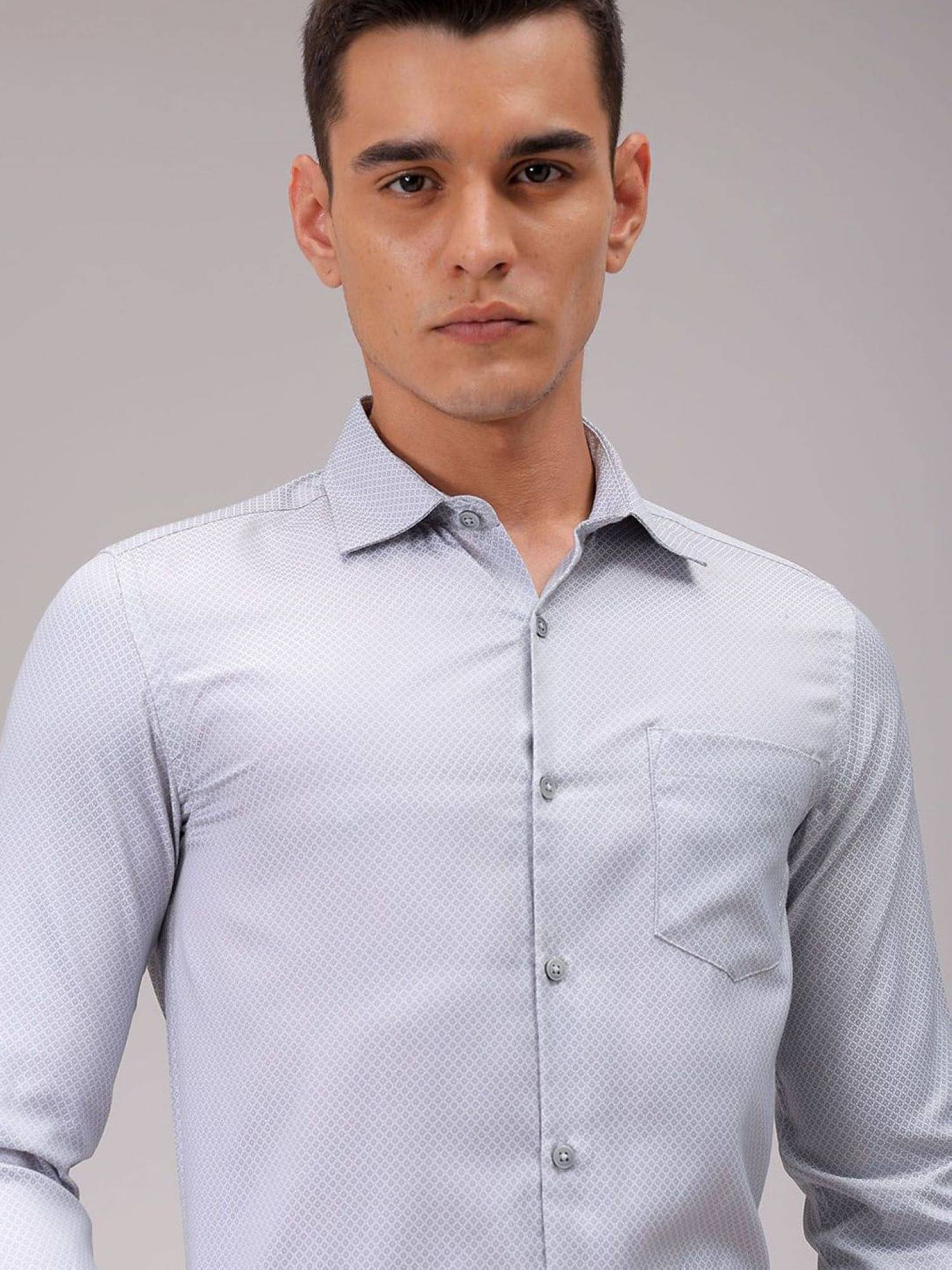 The Indian Garage Co. Poly Cotton Slim Fit Full Sleeves Men's Formal Shirt - Grey ( Pack of 1 ) The Indian Garage Co. Poly Cotton Slim Fit Full Sleeves Men's Formal Shirt - Grey ( Pack of 1 )