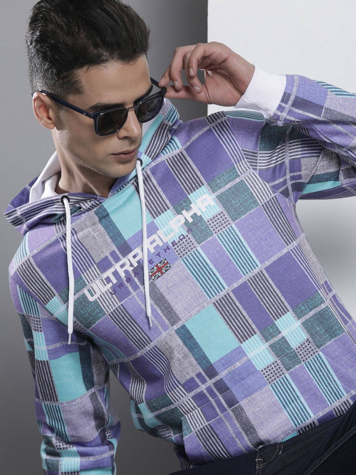     			The Indian Garage Co. Polyester Round Neck Men's Sweatshirt - Purple ( Pack of 1 )