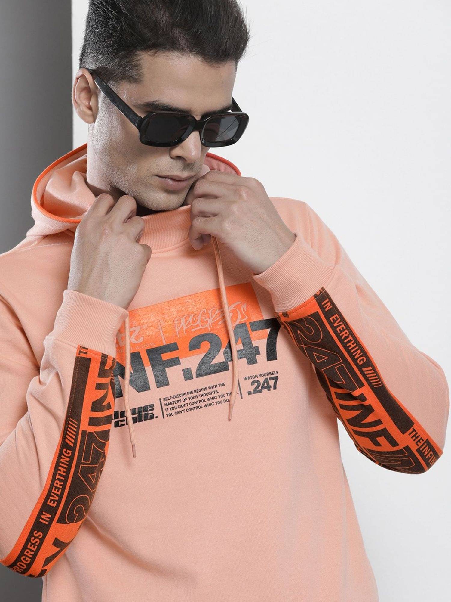     			The Indian Garage Co. Polyester Round Neck Men's Sweatshirt - Pink ( Pack of 1 )