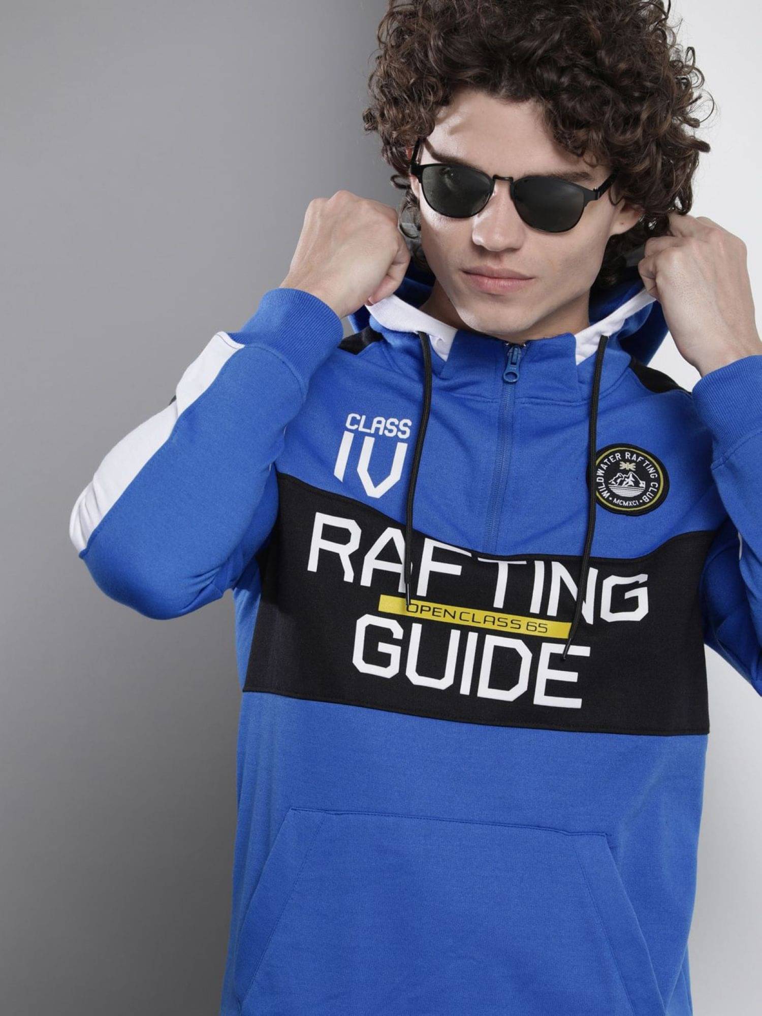     			The Indian Garage Co. Polyester Round Neck Men's Sweatshirt - Blue ( Pack of 1 )