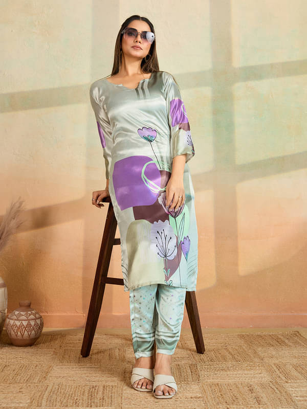 Women Basket Women Rayon Printed Straight Kurti With Pants ( Lime Green ) Women Basket Women Rayon Printed Straight Kurti With Pants ( Lime Green )