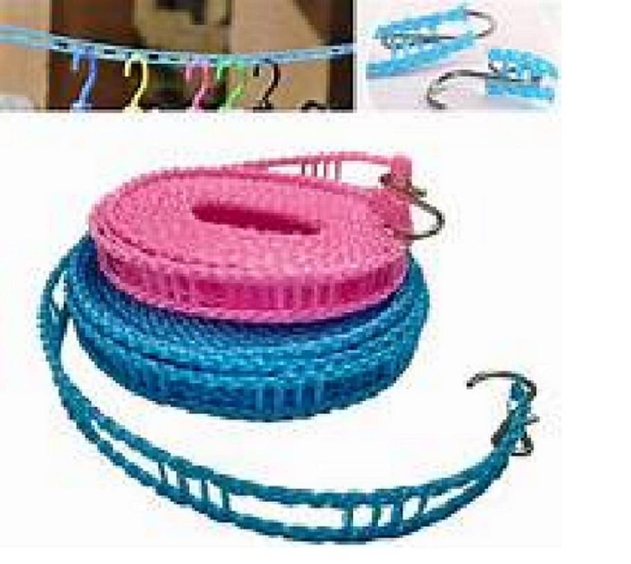 pack of 2 Anti-Slip Clothes Drying Nylon Rope with Hooks – Portable Laundry Line for Home, Travel & Camping – Adjustable Length, Fence-Style Design, Durable & Easy Setup(5 Meter) pack of 2 Anti-Slip Clothes Drying Nylon Rope with Hooks – Portable Laundry Line for Home, Travel & Camping – Adjustable Length, Fence-Style Design, Durable & Easy Setup(5 Meter)