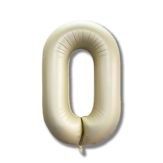 Bubble Bells 32" Cream Number 0 Foil Balloon | Big Helium Party Balloon for Girls, Boys, Adults – Birthday & Anniversary Decoration Bubble Bells 32" Cream Number 0 Foil Balloon | Big Helium Party Balloon for Girls, Boys, Adults – Birthday & Anniversary Decoration