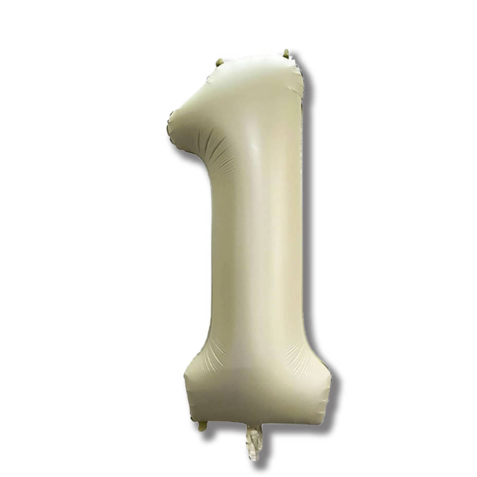 Bubble Bells 32" Cream Number 1 Foil Balloon | Big Helium Party Balloon for Girls, Boys, Adults – Birthday & Anniversary Decoration Bubble Bells 32" Cream Number 1 Foil Balloon | Big Helium Party Balloon for Girls, Boys, Adults – Birthday & Anniversary Decoration
