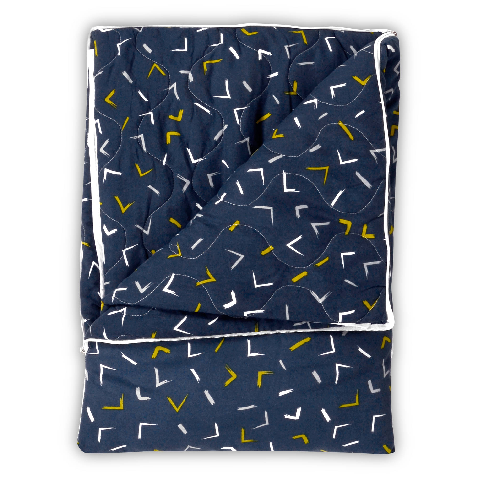 DIVINE CASA Microfiber Geometric Single Size Reversible Comforter ( 220 x 140 cm ) - Navy Blue ( Pack of 1 ) DIVINE CASA Microfiber Geometric Single Size Reversible Comforter ( 220 x 140 cm ) - Navy Blue ( Pack of 1 )