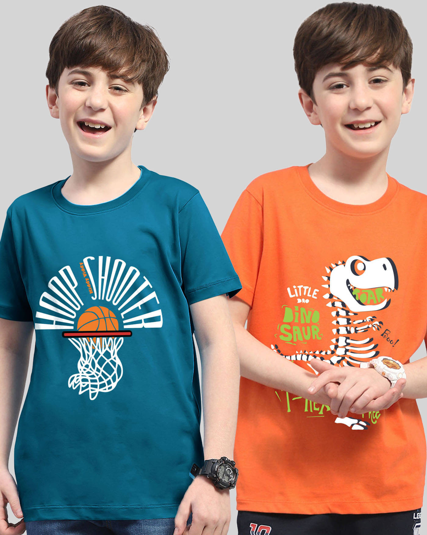     			ENITOR Pack of 2 Boys Cotton Blend T-Shirt ( Teal )