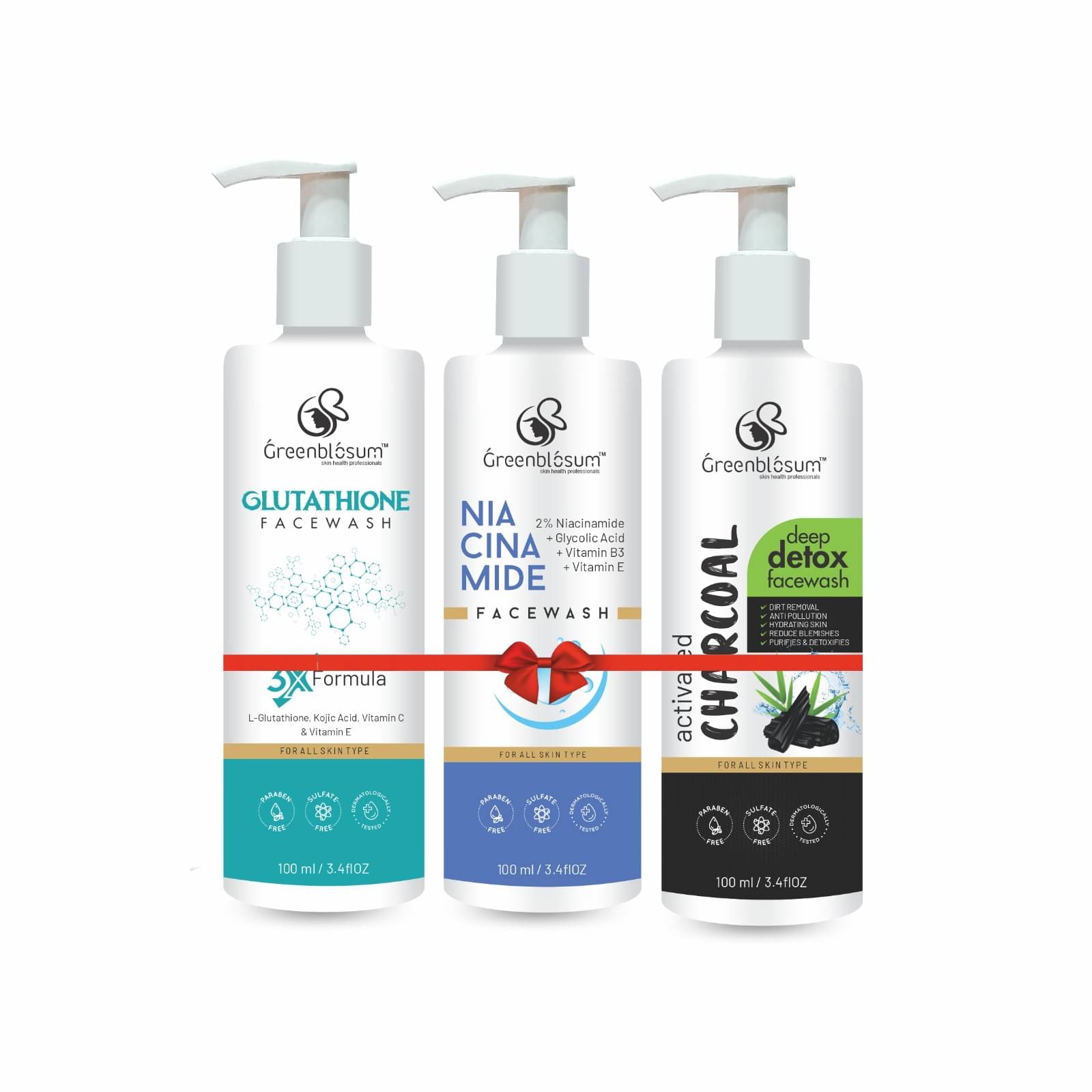     			GREENBLOSUM - Daily Use Face Wash For All Skin Type ( Pack of 3 )