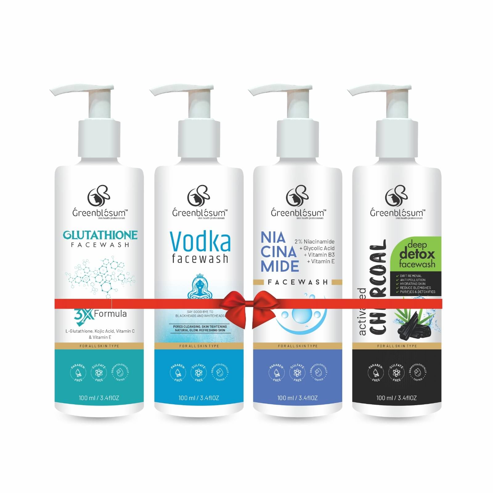 GREENBLOSUM - Refreshing Face Wash For All Skin Type ( Pack of 4 ) GREENBLOSUM - Refreshing Face Wash For All Skin Type ( Pack of 4 )