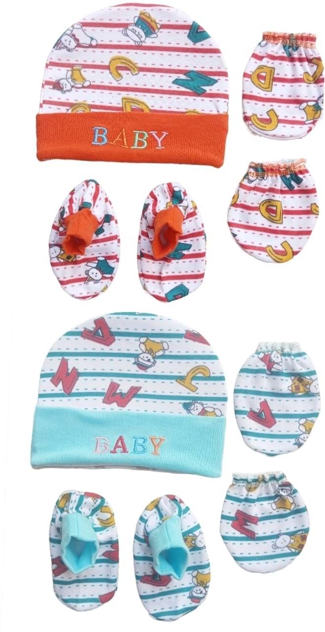     			Garcy Pack of 2 Unisex for Baby Caps ( Blue )