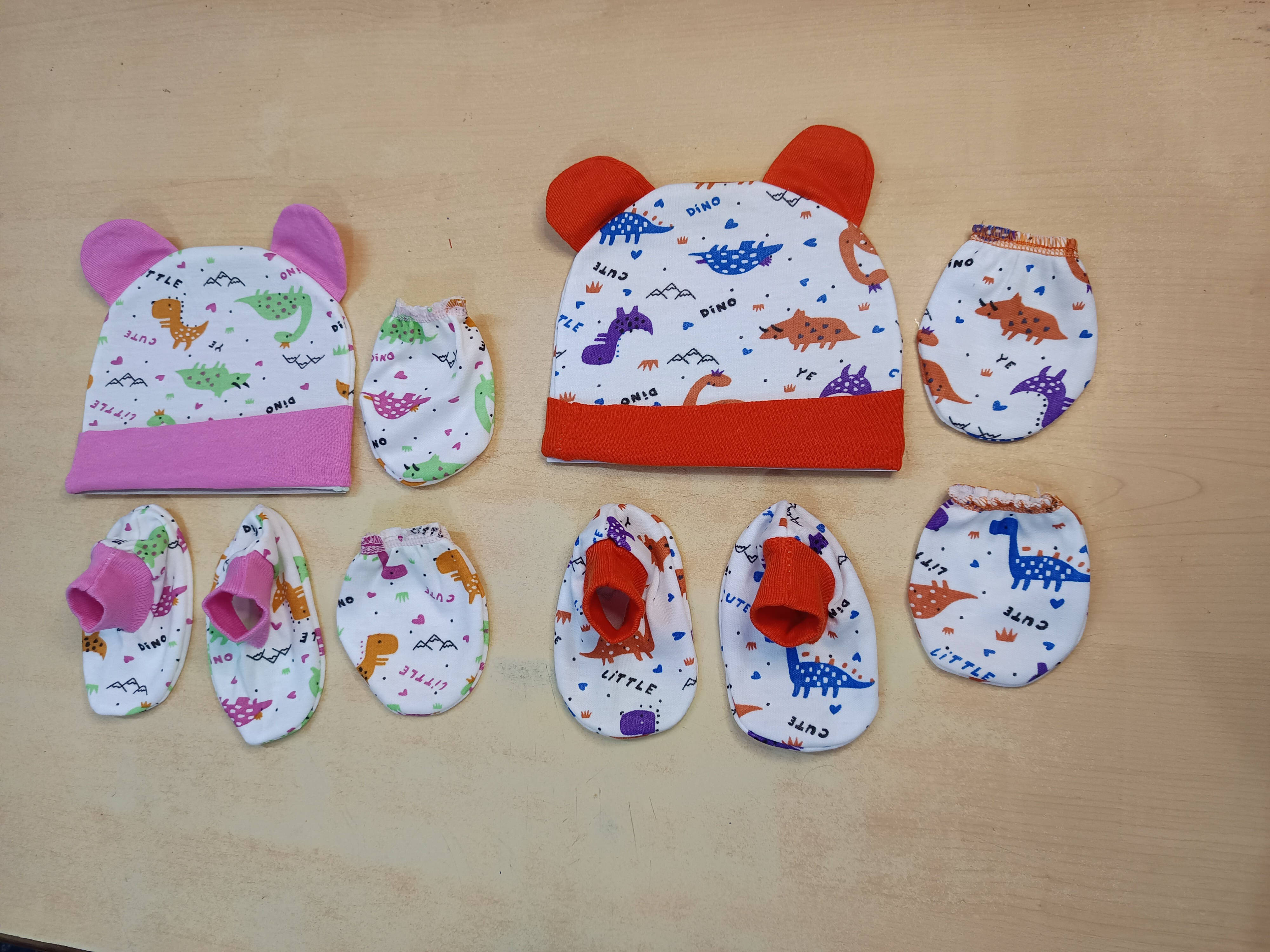     			Garcy Pack of 2 Unisex for Baby Caps ( Pink )
