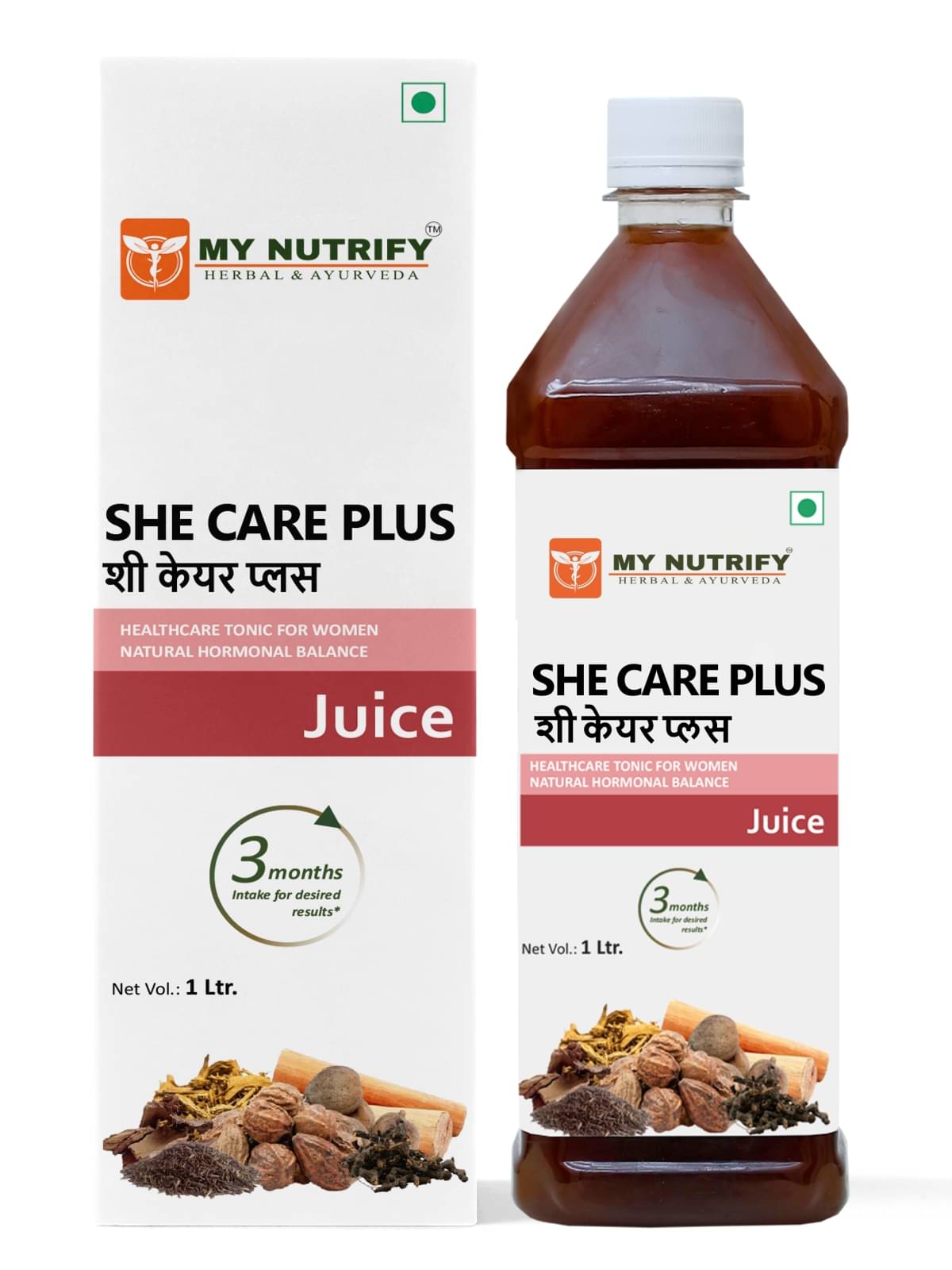 My Nutrify Herbal & Ayurveda’s She Care Plus Juice – A Natural Women’s Drink for Hormonal Balance, Period Relief, and Skin & Hair Support | Detox, Digestion & Immunity | PCOD/PCOS | 1000ml My Nutrify Herbal & Ayurveda’s She Care Plus Juice – A Natural Women’s Drink for Hormonal Balance, Period Relief, and Skin & Hair Support | Detox, Digestion & Immunity | PCOD/PCOS | 1000ml
