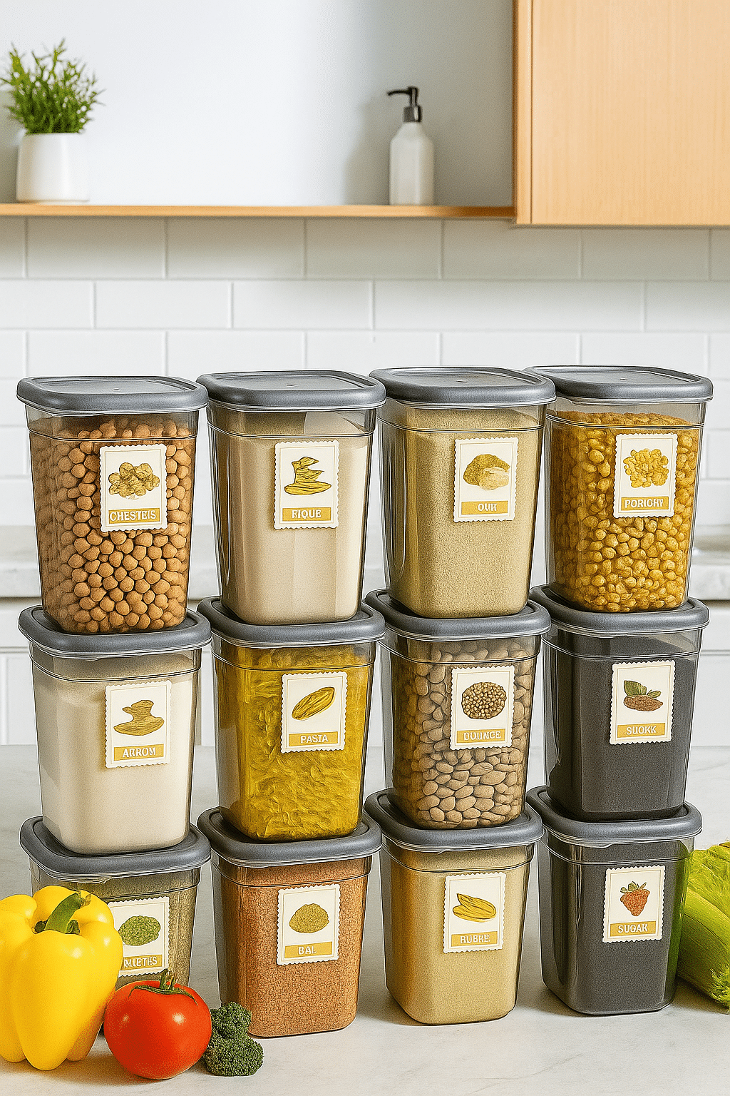     			Stysol Plastic Transparent Multi-Purpose Container ( Set of 12 )
