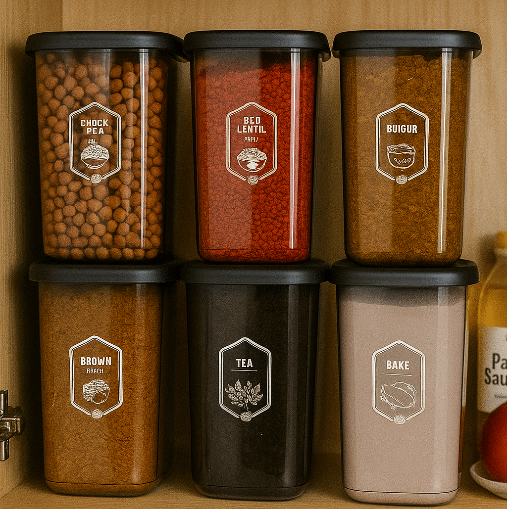     			Stysol Plastic Transparent Multi-Purpose Container ( Set of 6 )