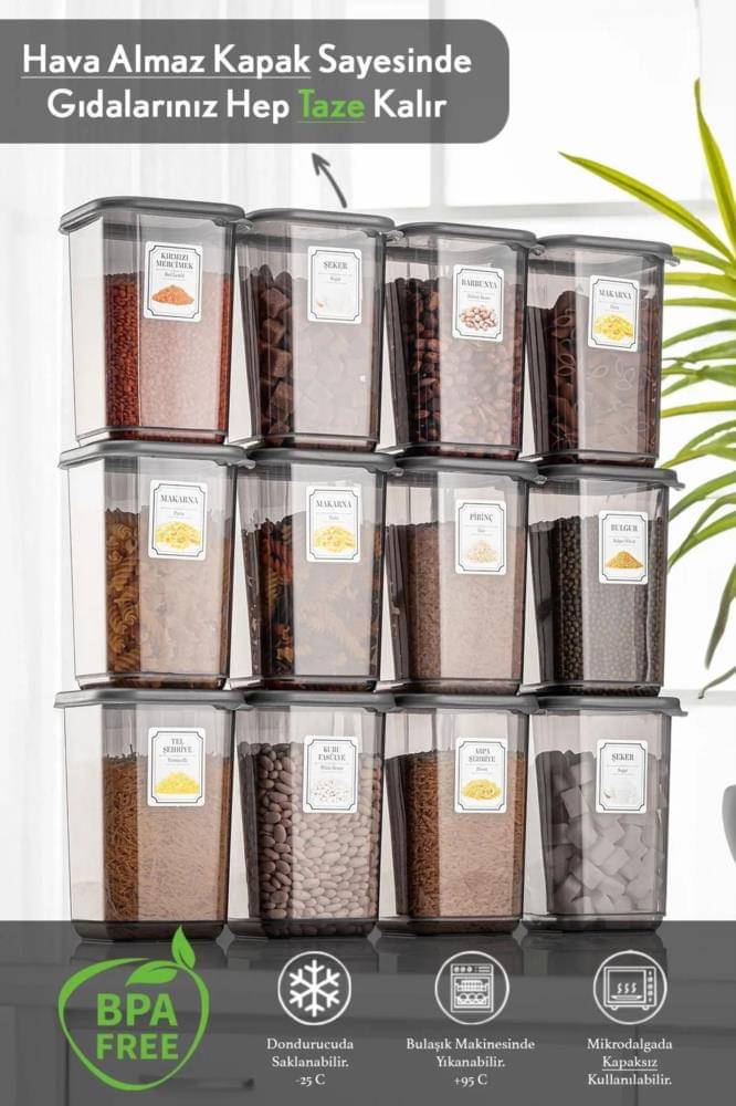     			Stysol Plastic Transparent Multi-Purpose Container ( Set of 12 )