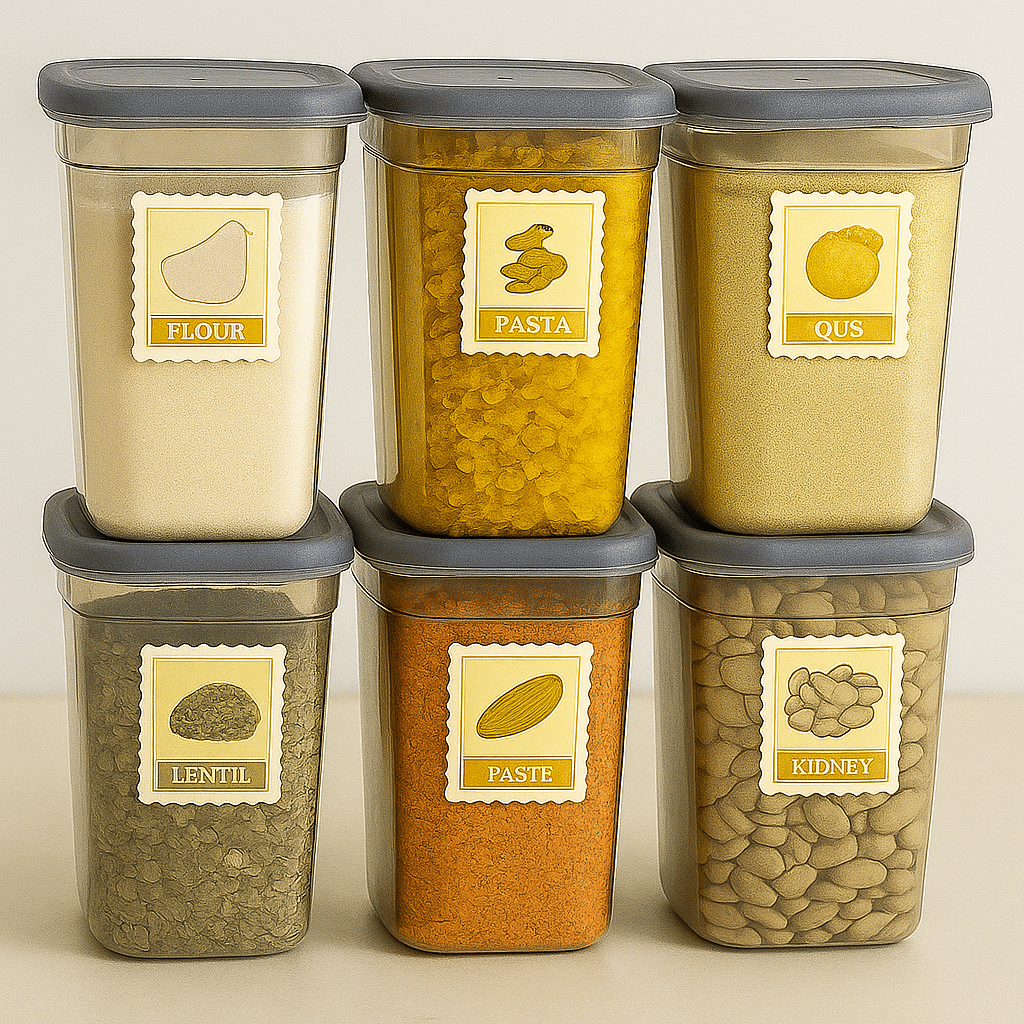     			Stysol Plastic Transparent Multi-Purpose Container ( Set of 6 )