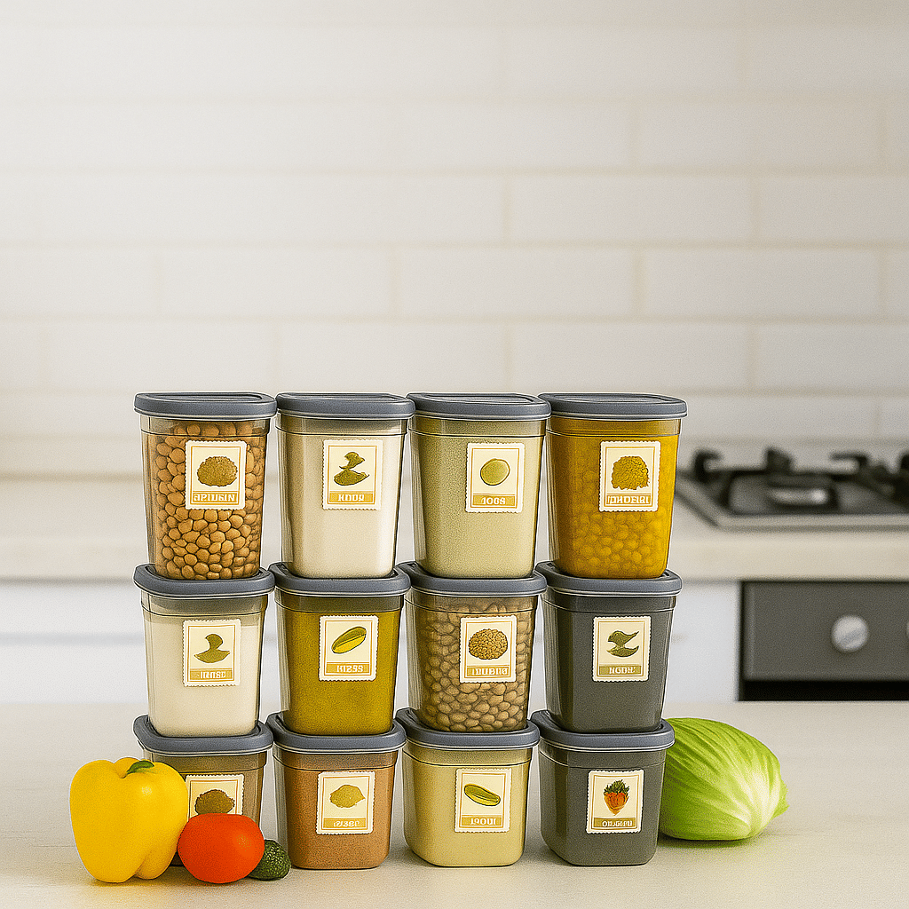    			Stysol Plastic Transparent Multi-Purpose Container ( Set of 12 )